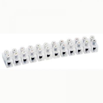  BARRETTE NYLBLOC 2,5MM2 BLANC 
