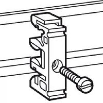  ADAPTATEUR BI RAIL  P/VIS 6MM 