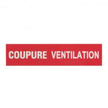  ETIQUETTE COUPURE VENTILATION 