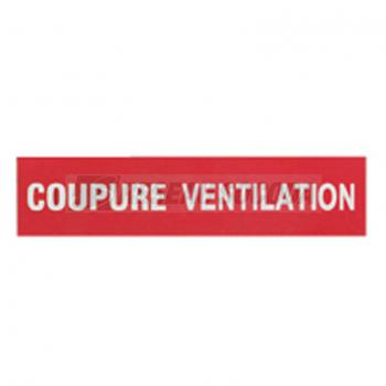  ETIQUETTE COUPURE VENTILATION 