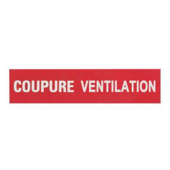  ETIQUETTE COUPURE VENTILATION 