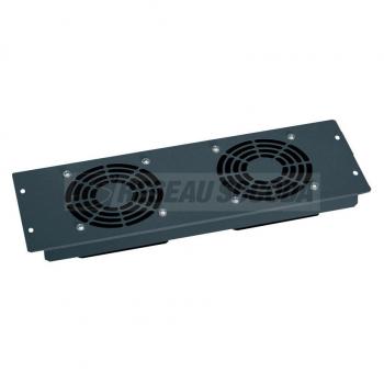  PLAQUE 19" 3U 2 VENTILATEURS 