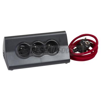  UP TAB FB 3X2P+T 2USB 1,5M NR 
