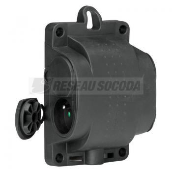  BLOC 4X2P+T 10/16A CAOUTCHOUC 