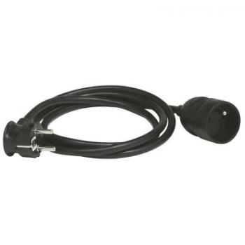  CORDON PROLONG.2P+T 5M NOIR 