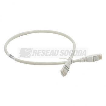  CORDON C5E F/UTP  PVC GRIS 1 M 