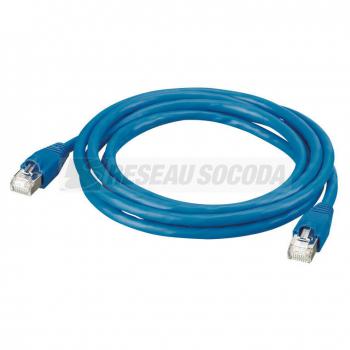  CORDON C6 SF/UTP PVC BLEU 3 M 