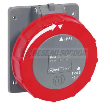  S.EU 32A 3P+T 400V PLAST 67/55 