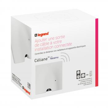  SORTIE DE CABLE CONNECTEE BLAN 