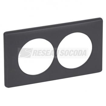  PLAQUE 2P 57MM BASALTE 