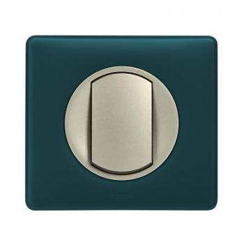  PLAQUE 1 POSTE BLEU-VERT 