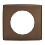  **PLAQUE 1 POSTE ALU CHOCOLAT 