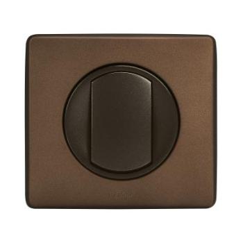  **PLAQUE 1 POSTE ALU CHOCOLAT 