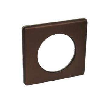  **PLAQUE 1 POSTE ALU CHOCOLAT 