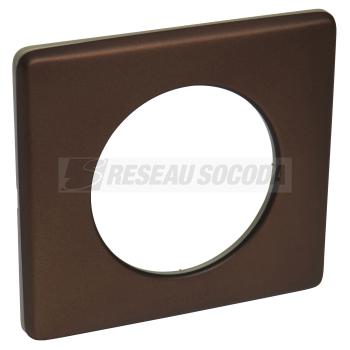  **PLAQUE 1 POSTE ALU CHOCOLAT 