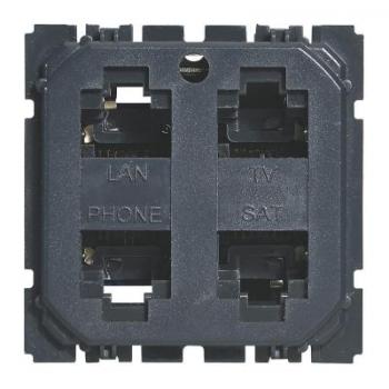  **RJ45 MULTIMEDIA X4 STP CELIA 