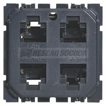  **RJ45 MULTIMEDIA X4 STP CELIA 