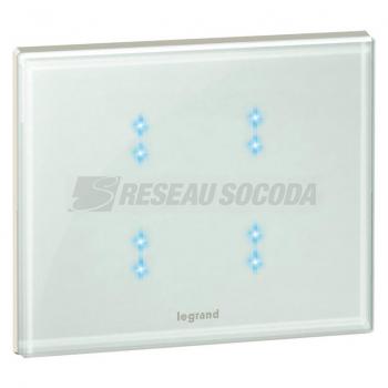  COMMANDE KNX TACTILE 2 M BLANC 