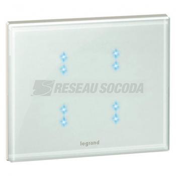  COMMANDE KNX TACTILE 2 M BLANC 