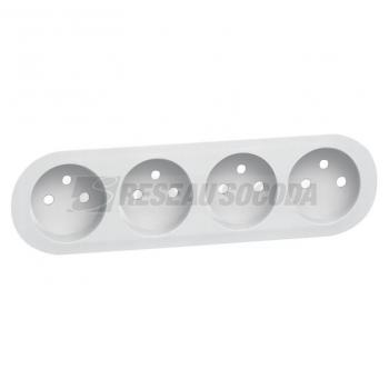  ENJ.BLANC 4X2P+T PRECABL.COMP 