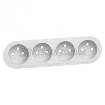  ENJ.BLANC 4X2P+T PRECABL.COMP 