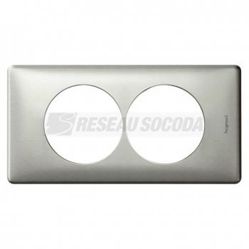  **PLAQUE 2P 57MM  TITANE 