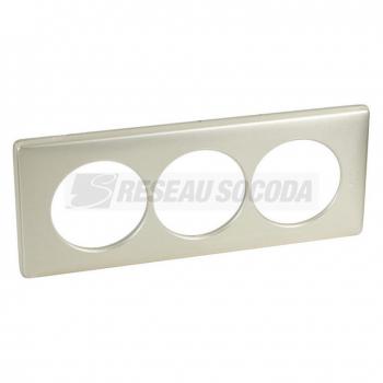  **PLAQUE 3P 57MM  TITANE 
