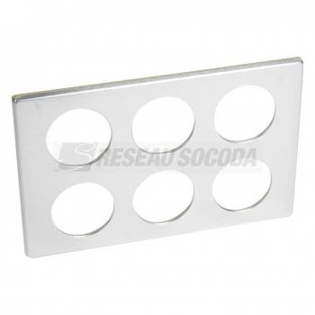  PLAQUE 2X3 POSTE ALUMINIUM 