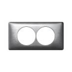  **PLAQUE 2P 57MM  ALUMINIUM 