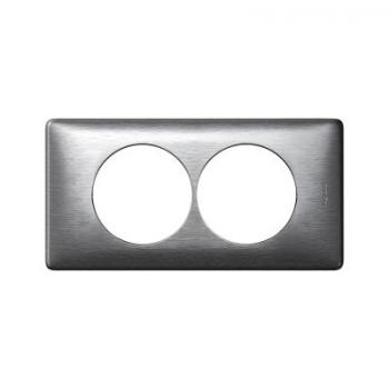  **PLAQUE 2P 57MM  ALUMINIUM 