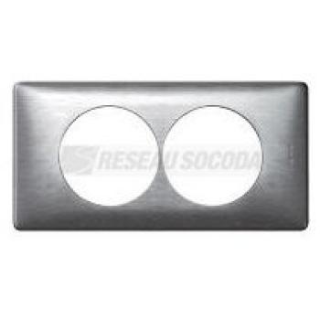  **PLAQUE 2P 57MM  ALUMINIUM 