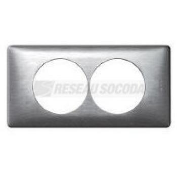  **PLAQUE 2P 57MM  ALUMINIUM 
