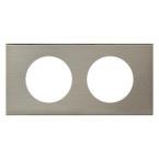  PLAQUE 2P  INOX BROSSE 