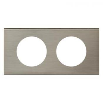  PLAQUE 2P  INOX BROSSE 