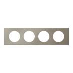  PLAQUE 4P  INOX BROSSE 
