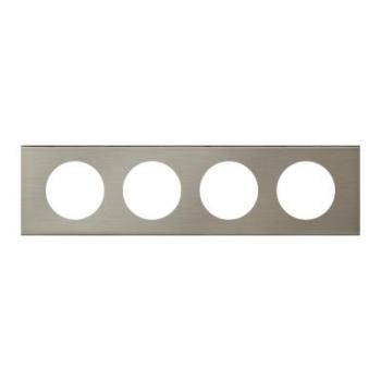  **PLAQUE 4P  INOX BROSSE 