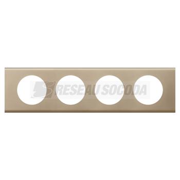  **PLAQUE 4P  NICKEL VELOURS 
