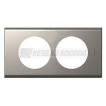 PLAQUE 2P 57MM  NICKEL VELOURS 