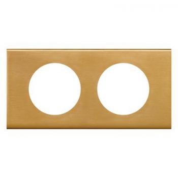  PLAQUE 2P BRONZE DORE 