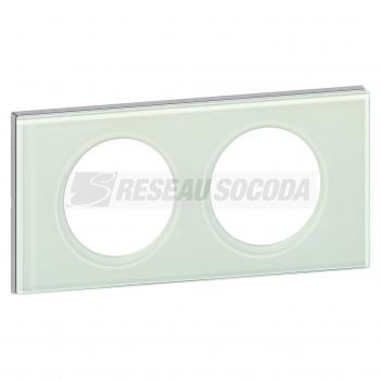  **PLAQUE 2P  VERRE KAOLIN 