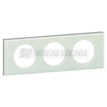  **PLAQUE 3P  VERRE KAOLIN 