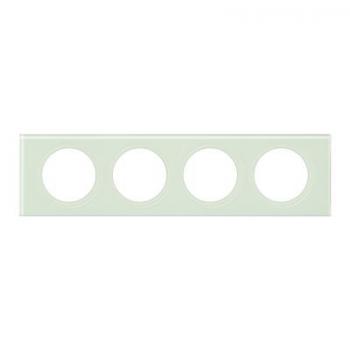 **PLAQUE 4P  VERRE KAOLIN 