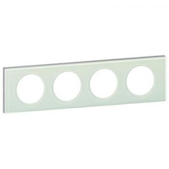  **PLAQUE 4P  VERRE KAOLIN 