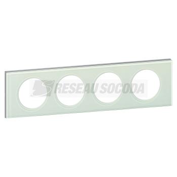  **PLAQUE 4P  VERRE KAOLIN 