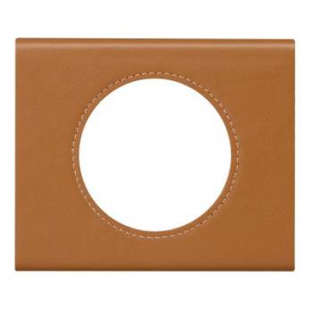  PLAQUE 1P CUIR CARAMEL 