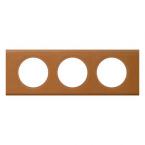 PLAQUE 3P CUIR CARAMEL 