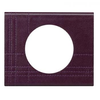  PLAQUE 1P CUIR POURPRE COUTURE 