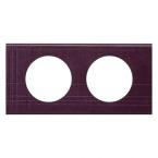  PLAQUE 2P CUIR POURPRE COUTURE 