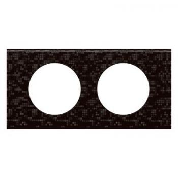  PLAQUE 2P CUIR PIXELS 