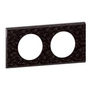  PLAQUE 2P CUIR PIXELS 